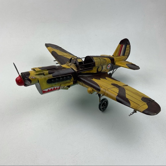 Pottery Barn Toys Pottery Barn 941 Curtiss Hawk 81a 136 Tin Air